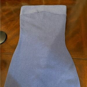 Free People - Never Worn/Washed Cotton Blue Strapless Dress